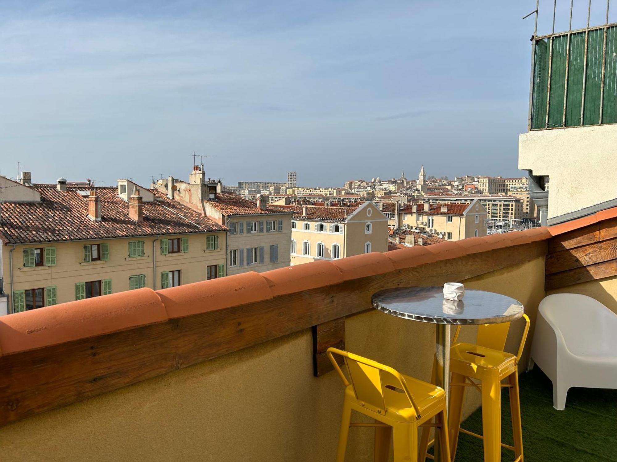 Loft Moderne Vue Vieux Port Terrasse Rooftop Appartement Marseilles Buitenkant foto