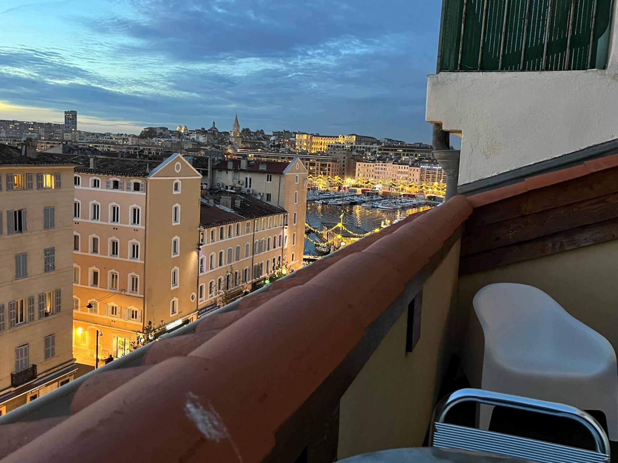 Loft Moderne Vue Vieux Port Terrasse Rooftop Appartement Marseilles Buitenkant foto